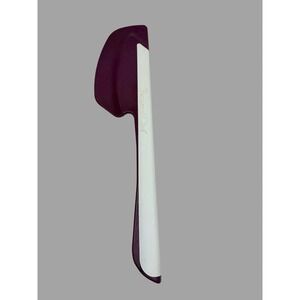 Pampered Chef Master Scraper # 1703 Silicone Spatula 11" Cranberry White Retired